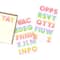 12 Pack: Rainbow Glitter Alphabet Stickers by Recollections™